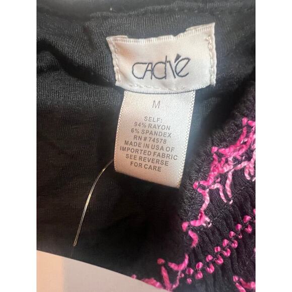 CACHE NWT TUBE TOP EMBROIDERED DRESS WOMENS MEDIUM - Picture 3 of 5